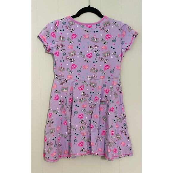 Barbie Dress Little Girl Large 10/12 Pink Purple‎ Knee Length School Play - Picture 2 of 4
